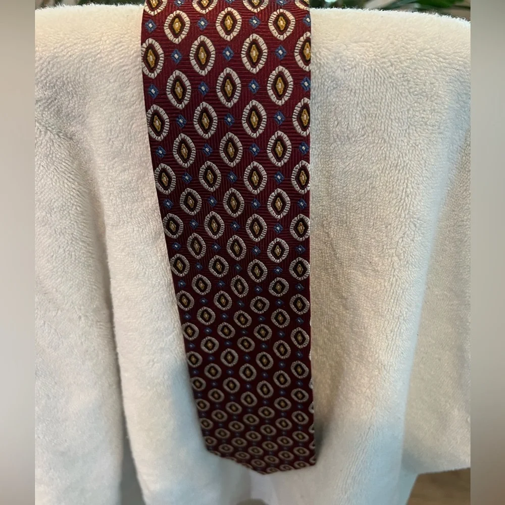 Jos A Banks Red Silk Dress Neck Tie